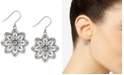 Lucky Brand Two-Tone Openwork Floral Drop Earrings